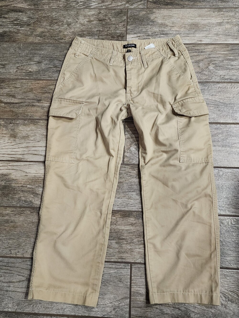 True Religion mens tan cargo pants size 30x26